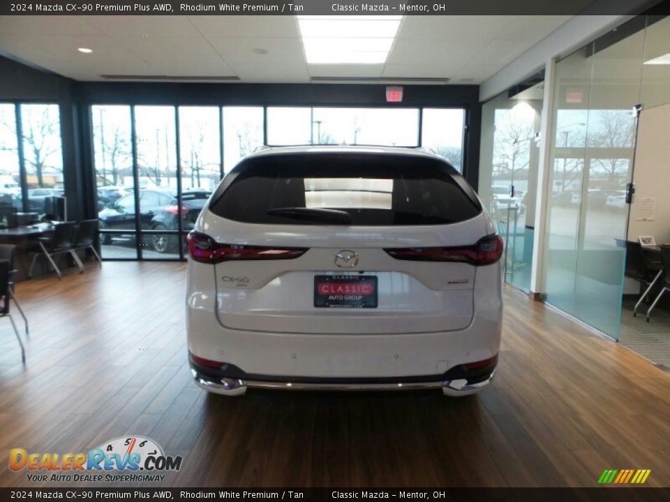 2024 Mazda CX-90 Premium Plus AWD Rhodium White Premium / Tan Photo #5