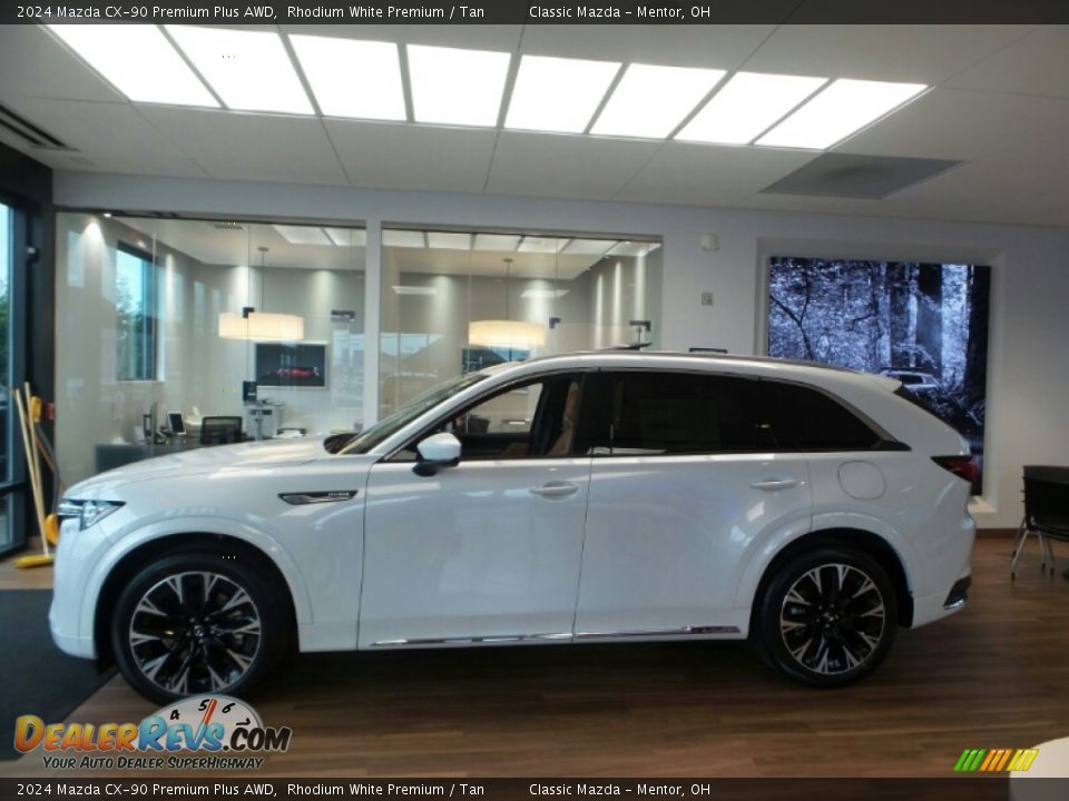 Rhodium White Premium 2024 Mazda CX-90 Premium Plus AWD Photo #6