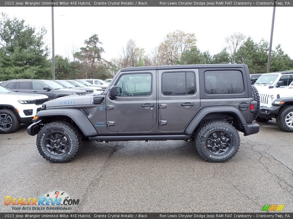 Granite Crystal Metallic 2023 Jeep Wrangler Unlimited Willys 4XE Hybrid Photo #2