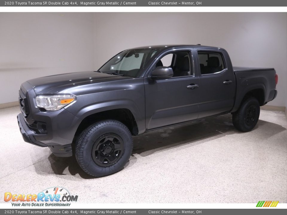 2020 Toyota Tacoma SR Double Cab 4x4 Magnetic Gray Metallic / Cement Photo #3