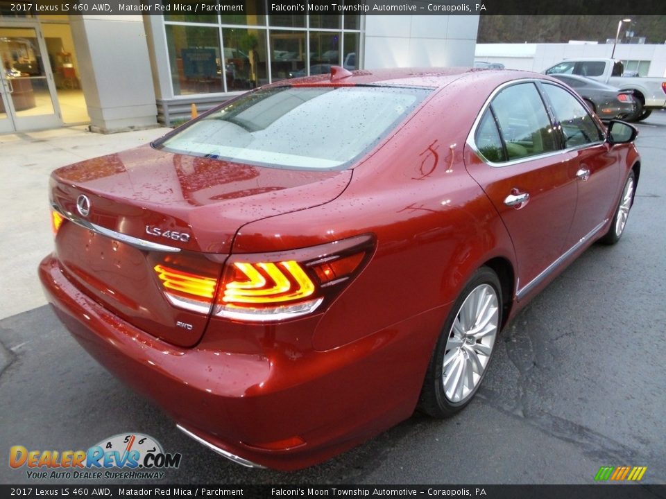 2017 Lexus LS 460 AWD Matador Red Mica / Parchment Photo #2