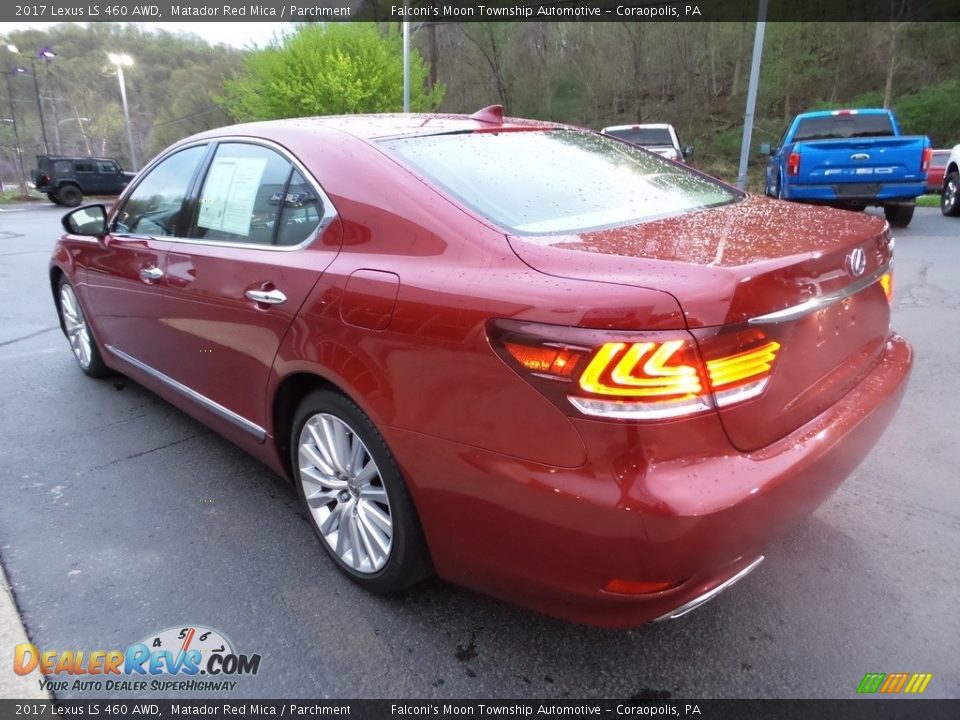 2017 Lexus LS 460 AWD Matador Red Mica / Parchment Photo #5