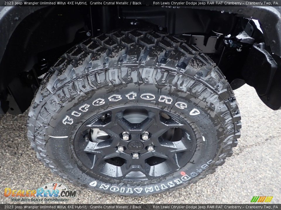 2023 Jeep Wrangler Unlimited Willys 4XE Hybrid Granite Crystal Metallic / Black Photo #9