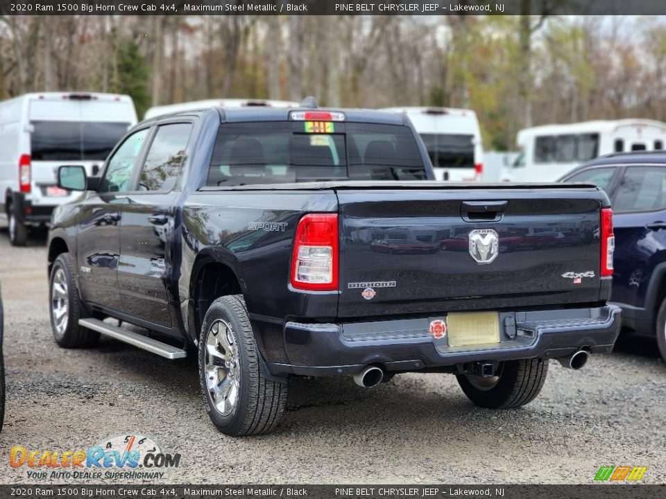 2020 Ram 1500 Big Horn Crew Cab 4x4 Maximum Steel Metallic / Black Photo #9