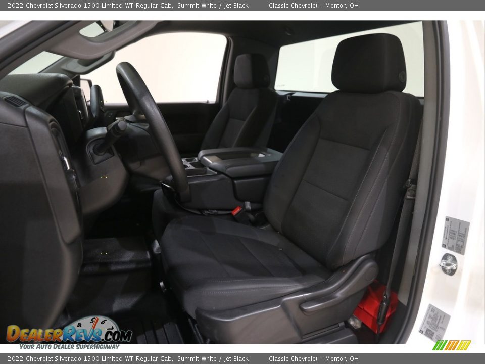 Jet Black Interior - 2022 Chevrolet Silverado 1500 Limited WT Regular Cab Photo #5