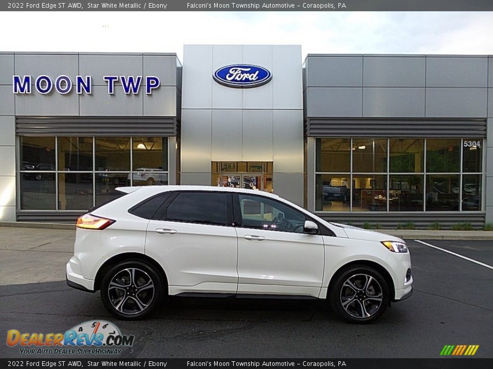 2022 Ford Edge ST AWD Star White Metallic / Ebony Photo #1