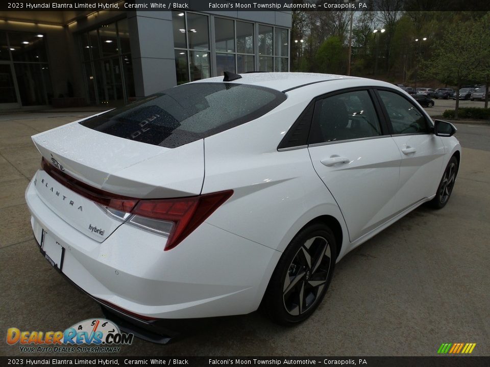 2023 Hyundai Elantra Limited Hybrid Ceramic White / Black Photo #2