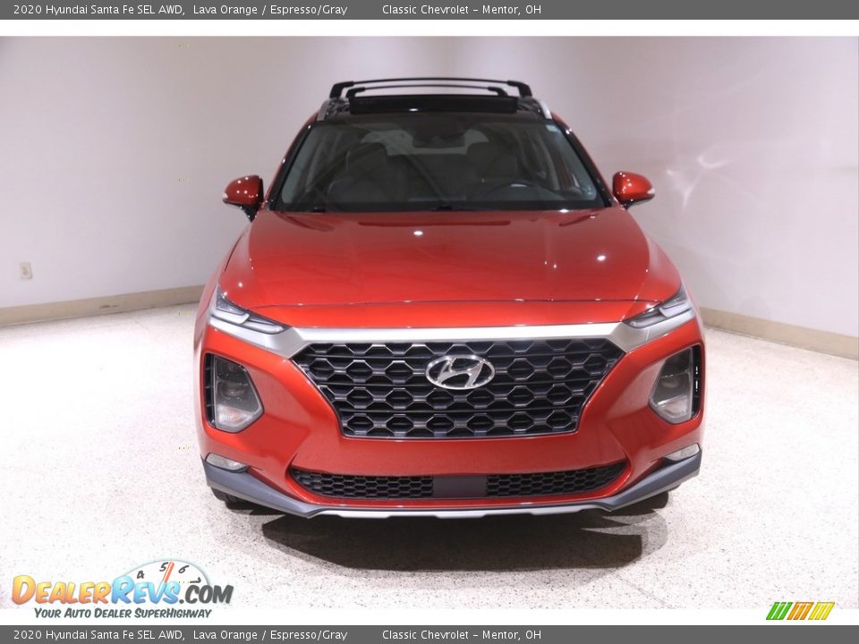 2020 Hyundai Santa Fe SEL AWD Lava Orange / Espresso/Gray Photo #2