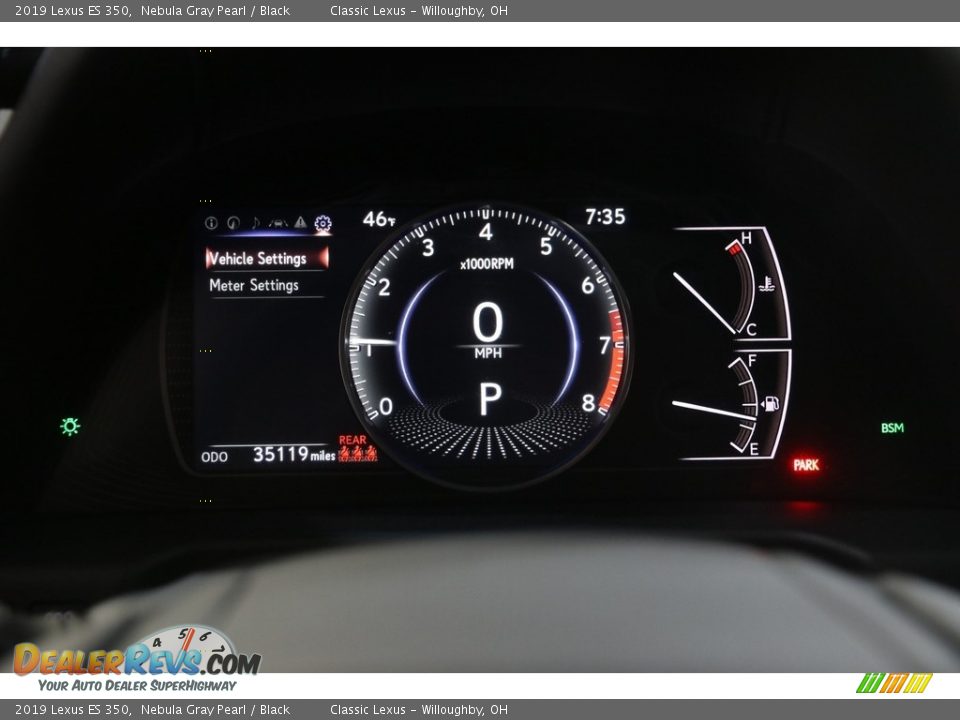 2019 Lexus ES 350 Nebula Gray Pearl / Black Photo #8