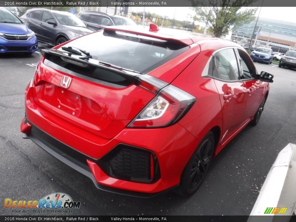 Rallye Red 2018 Honda Civic EX Hatchback Photo #7