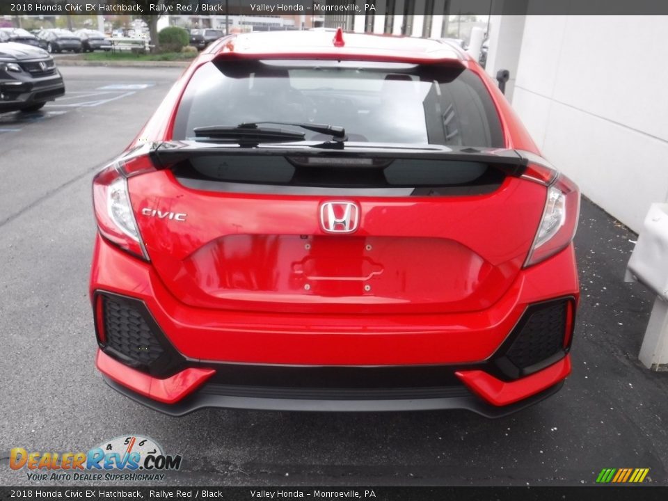 2018 Honda Civic EX Hatchback Rallye Red / Black Photo #8