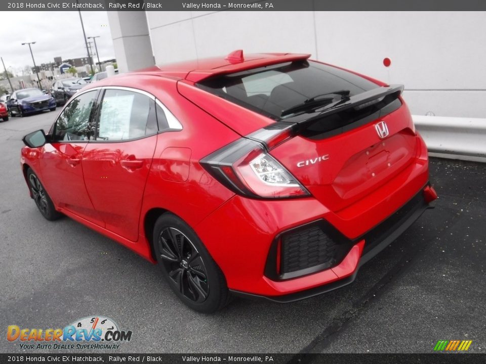 2018 Honda Civic EX Hatchback Rallye Red / Black Photo #9