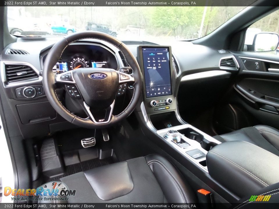 Ebony Interior - 2022 Ford Edge ST AWD Photo #19