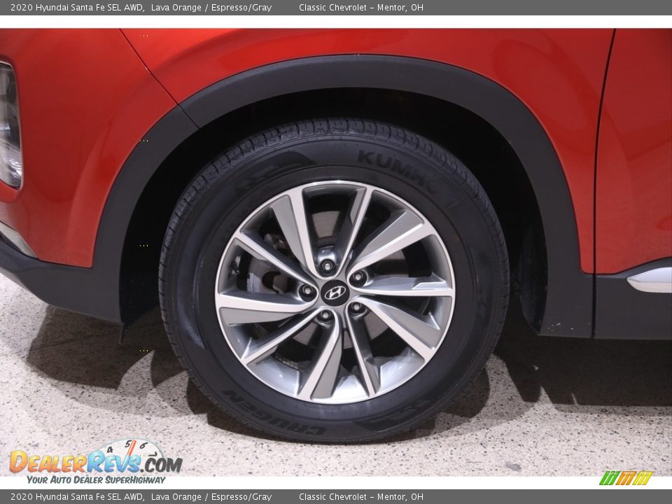 2020 Hyundai Santa Fe SEL AWD Lava Orange / Espresso/Gray Photo #19