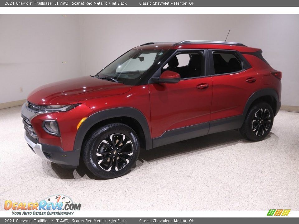 2021 Chevrolet TrailBlazer LT AWD Scarlet Red Metallic / Jet Black Photo #3