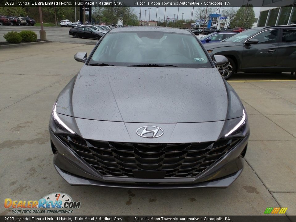 2023 Hyundai Elantra Limited Hybrid Fluid Metal / Medium Gray Photo #8