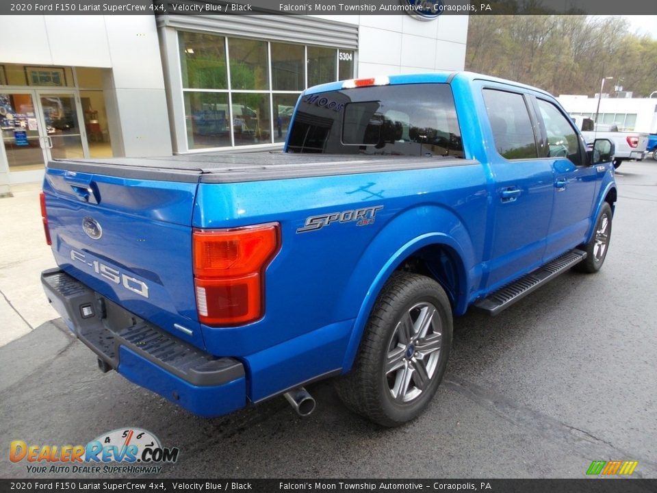 2020 Ford F150 Lariat SuperCrew 4x4 Velocity Blue / Black Photo #2