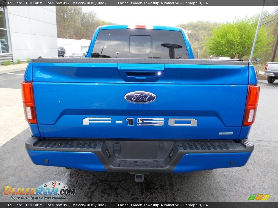 2020 Ford F150 Lariat SuperCrew 4x4 Velocity Blue / Black Photo #3