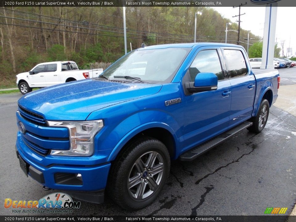 2020 Ford F150 Lariat SuperCrew 4x4 Velocity Blue / Black Photo #6