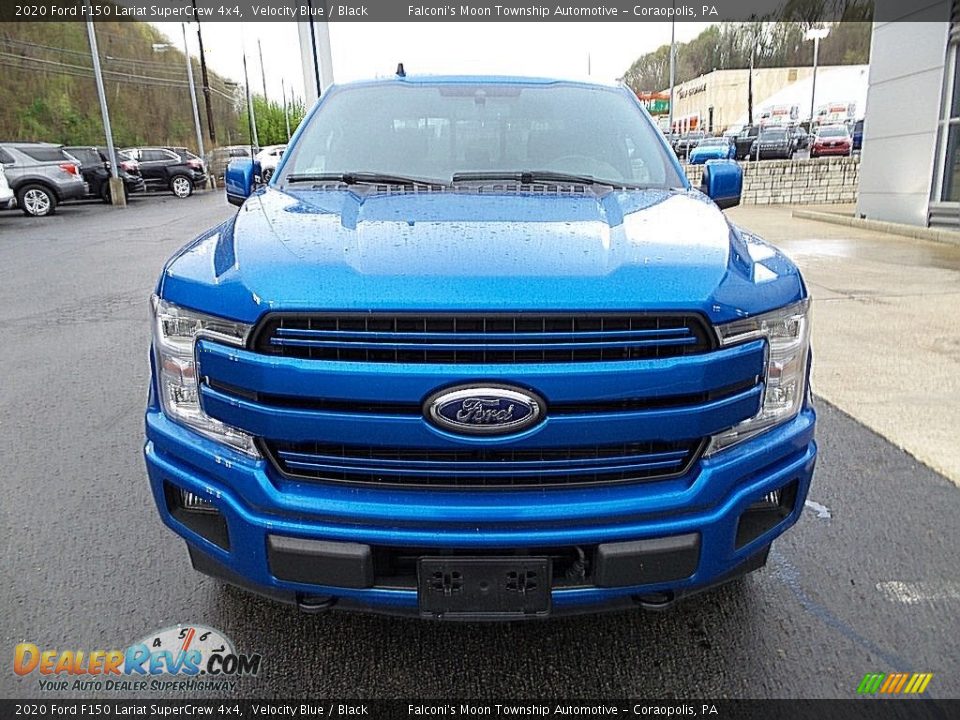 2020 Ford F150 Lariat SuperCrew 4x4 Velocity Blue / Black Photo #7
