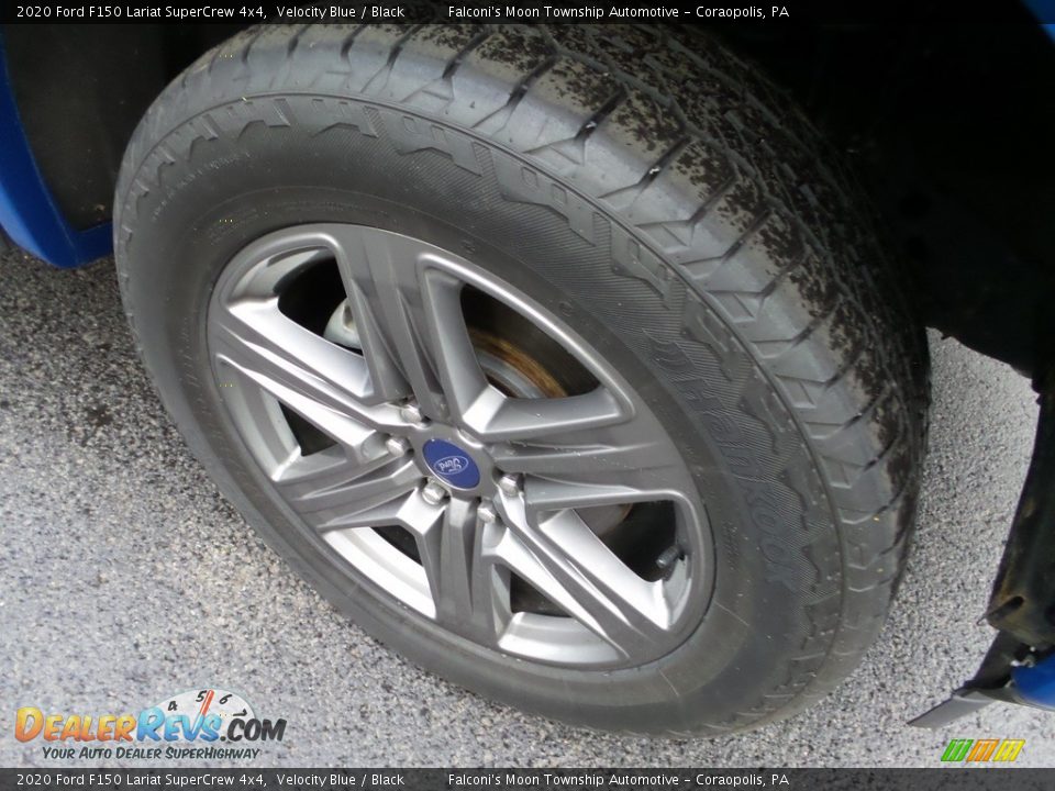 2020 Ford F150 Lariat SuperCrew 4x4 Velocity Blue / Black Photo #9