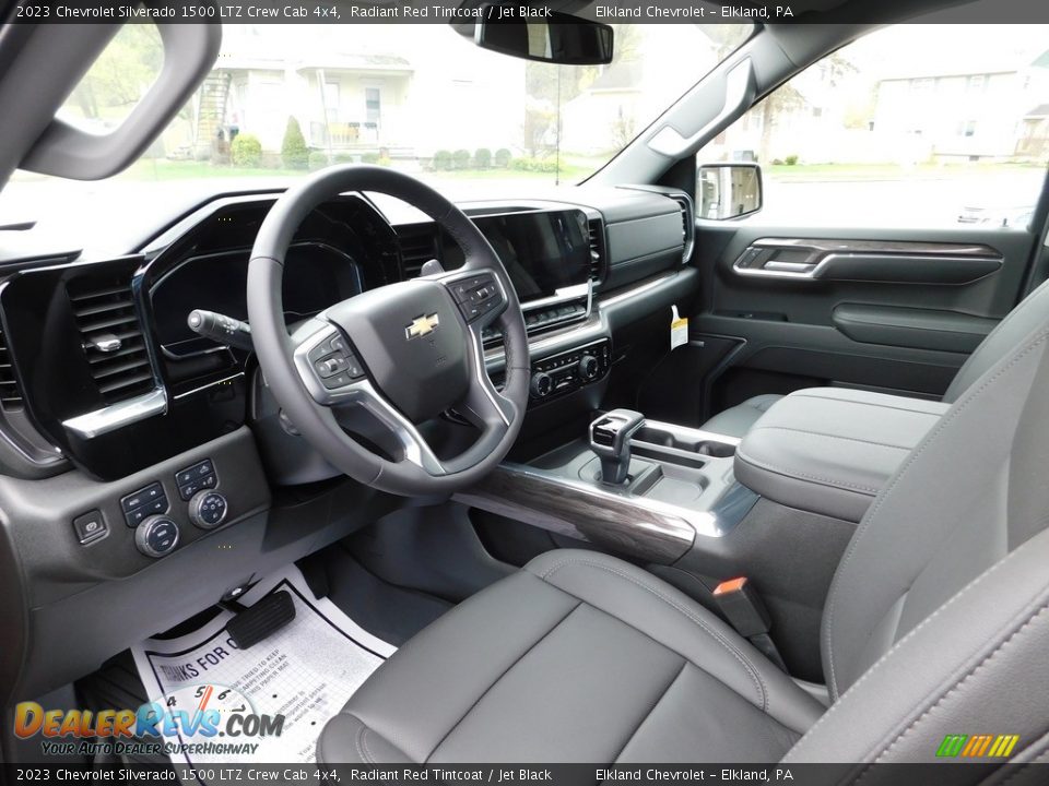 Jet Black Interior - 2023 Chevrolet Silverado 1500 LTZ Crew Cab 4x4 Photo #23