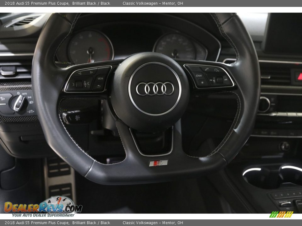 2018 Audi S5 Premium Plus Coupe Steering Wheel Photo #7
