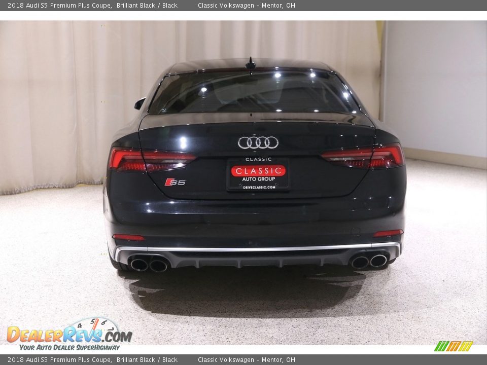 2018 Audi S5 Premium Plus Coupe Brilliant Black / Black Photo #19