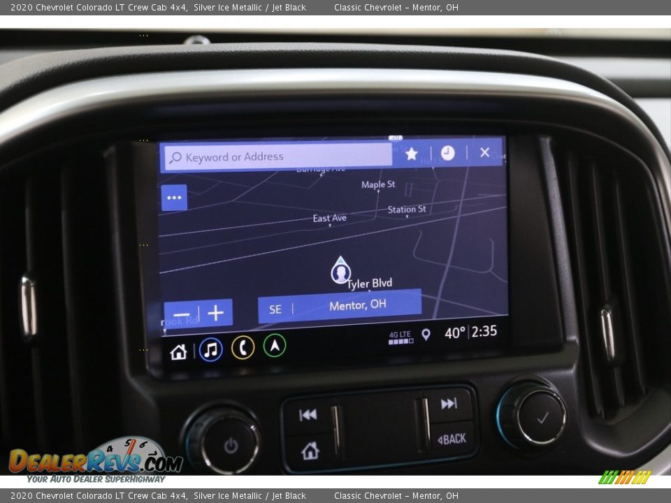 2020 Chevrolet Colorado LT Crew Cab 4x4 Silver Ice Metallic / Jet Black Photo #13