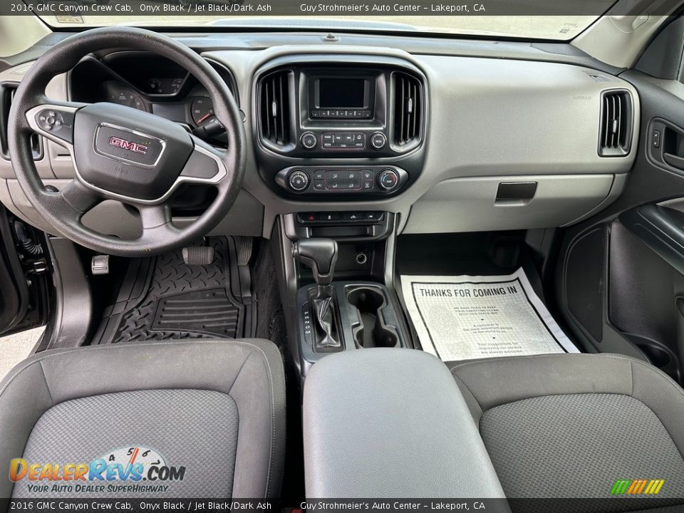 Jet Black/Dark Ash Interior - 2016 GMC Canyon Crew Cab Photo #12