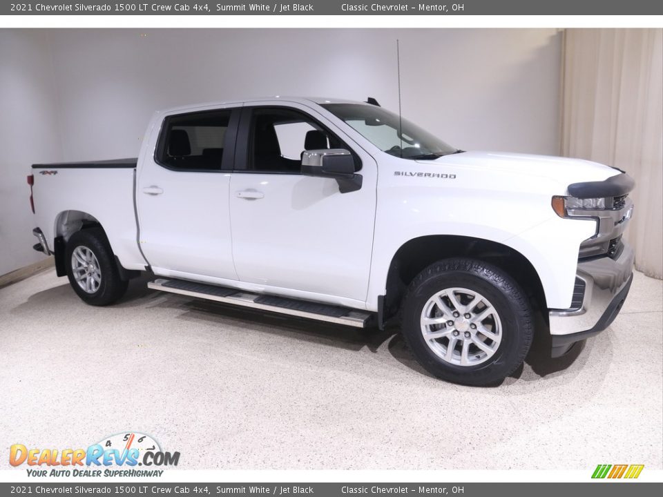 2021 Chevrolet Silverado 1500 LT Crew Cab 4x4 Summit White / Jet Black Photo #1