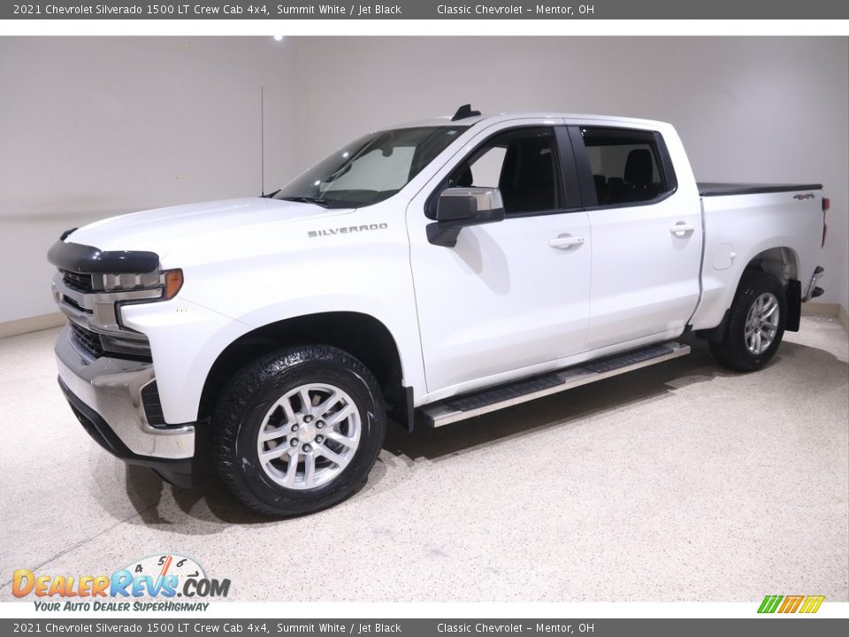 2021 Chevrolet Silverado 1500 LT Crew Cab 4x4 Summit White / Jet Black Photo #3