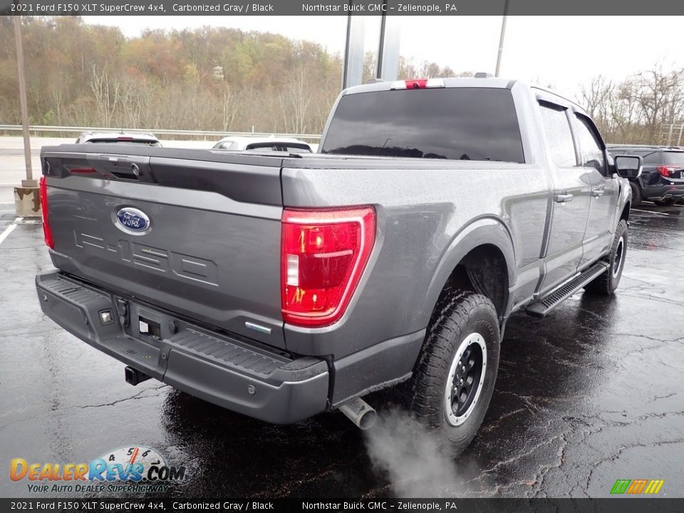 2021 Ford F150 XLT SuperCrew 4x4 Carbonized Gray / Black Photo #6