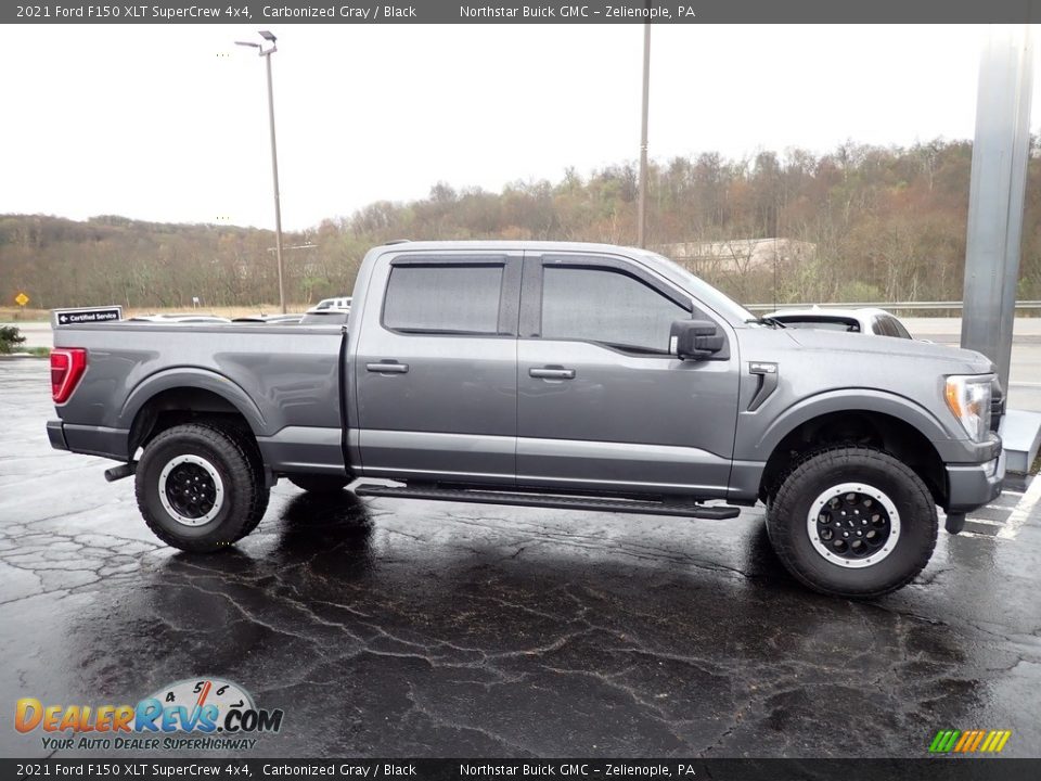 2021 Ford F150 XLT SuperCrew 4x4 Carbonized Gray / Black Photo #8