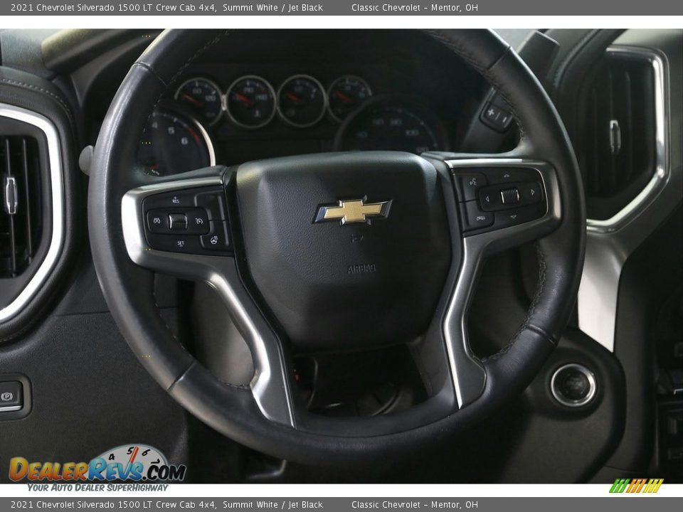 2021 Chevrolet Silverado 1500 LT Crew Cab 4x4 Summit White / Jet Black Photo #8