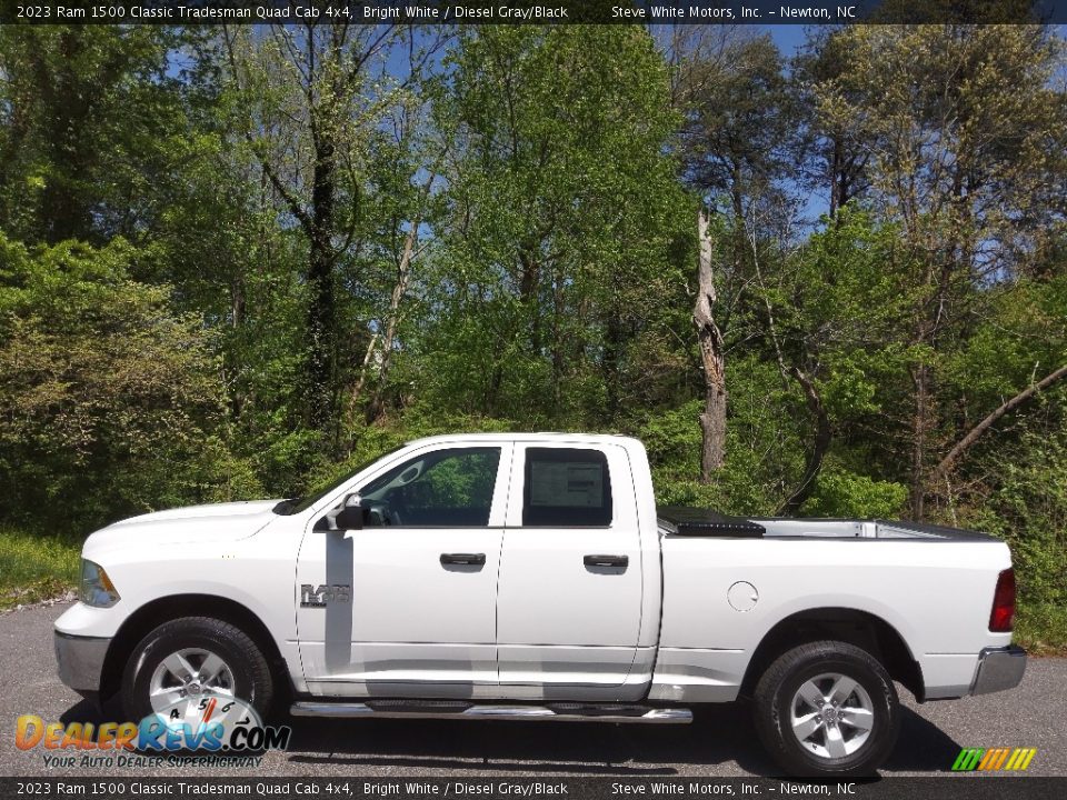 2023 Ram 1500 Classic Tradesman Quad Cab 4x4 Bright White / Diesel Gray/Black Photo #1