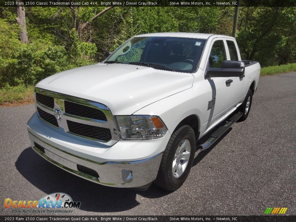 2023 Ram 1500 Classic Tradesman Quad Cab 4x4 Bright White / Diesel Gray/Black Photo #2