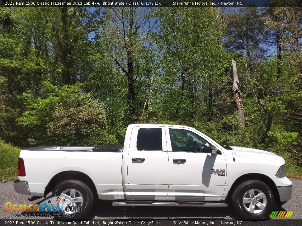 2023 Ram 1500 Classic Tradesman Quad Cab 4x4 Bright White / Diesel Gray/Black Photo #5