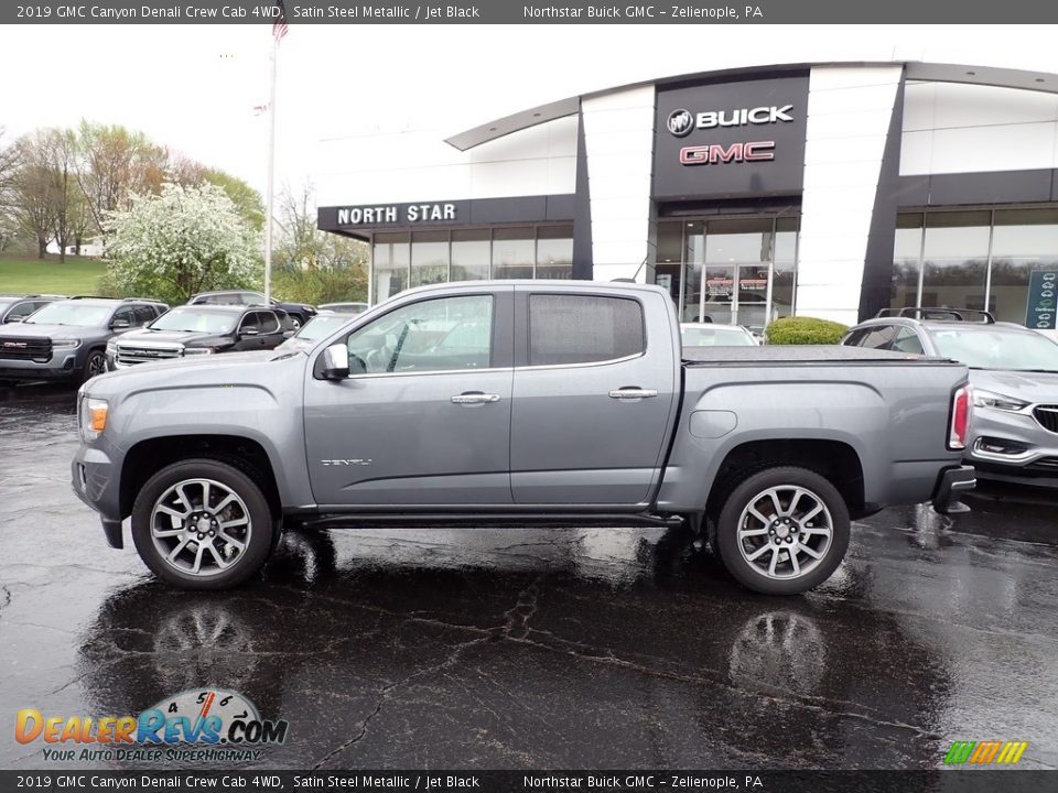 2019 GMC Canyon Denali Crew Cab 4WD Satin Steel Metallic / Jet Black Photo #2