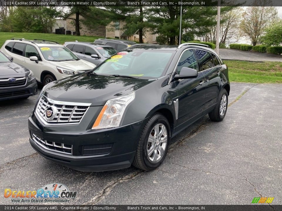 2014 Cadillac SRX Luxury AWD Graphite Metallic / Ebony/Ebony Photo #2