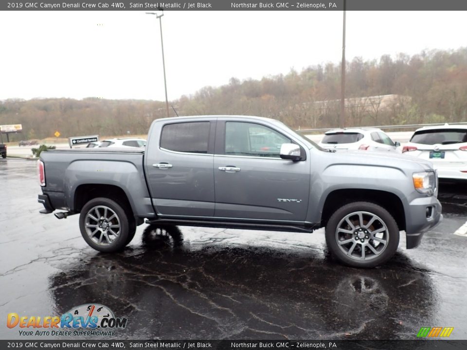 2019 GMC Canyon Denali Crew Cab 4WD Satin Steel Metallic / Jet Black Photo #8