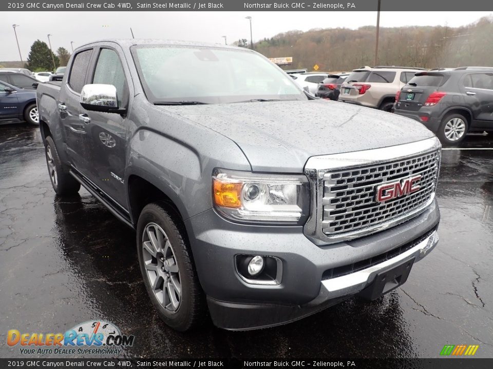 2019 GMC Canyon Denali Crew Cab 4WD Satin Steel Metallic / Jet Black Photo #10