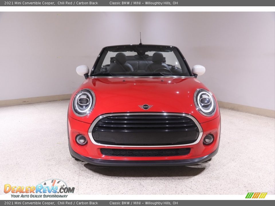 2021 Mini Convertible Cooper Chili Red / Carbon Black Photo #3