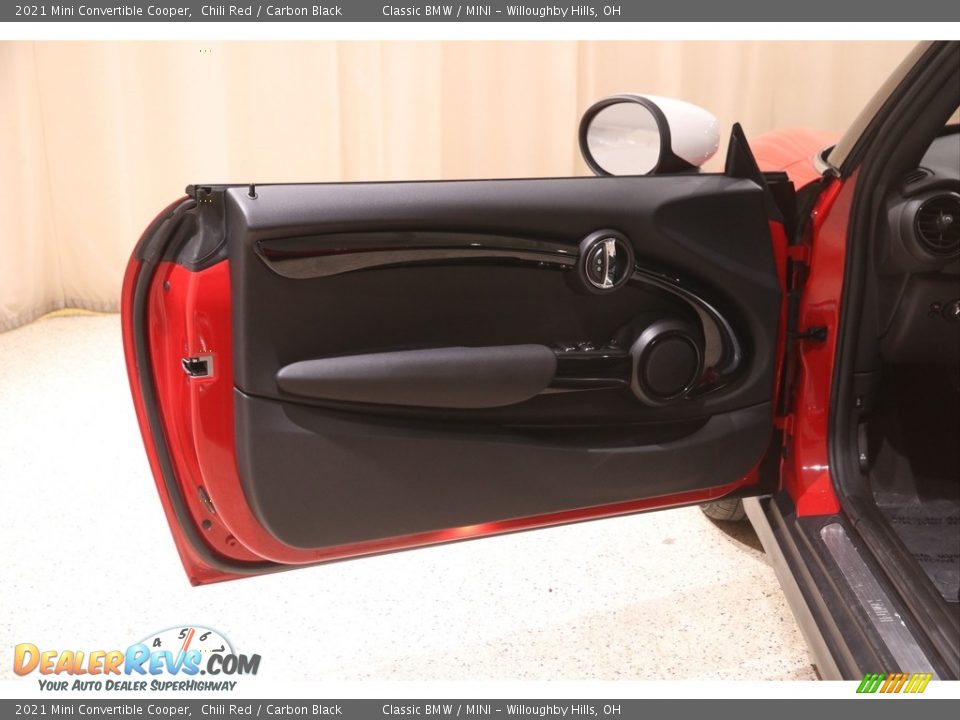 2021 Mini Convertible Cooper Chili Red / Carbon Black Photo #5