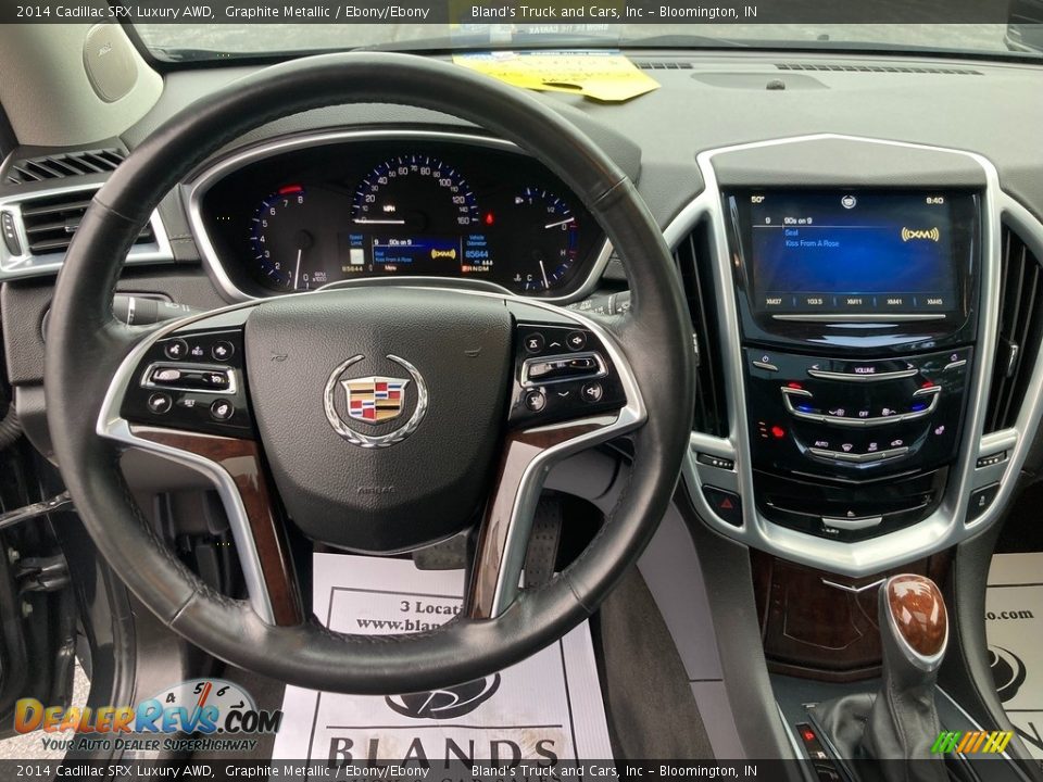 2014 Cadillac SRX Luxury AWD Graphite Metallic / Ebony/Ebony Photo #22