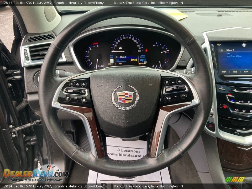 2014 Cadillac SRX Luxury AWD Graphite Metallic / Ebony/Ebony Photo #23