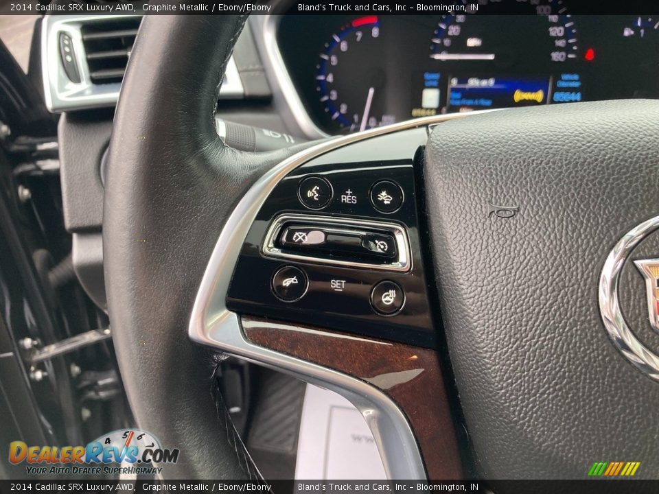 2014 Cadillac SRX Luxury AWD Graphite Metallic / Ebony/Ebony Photo #25