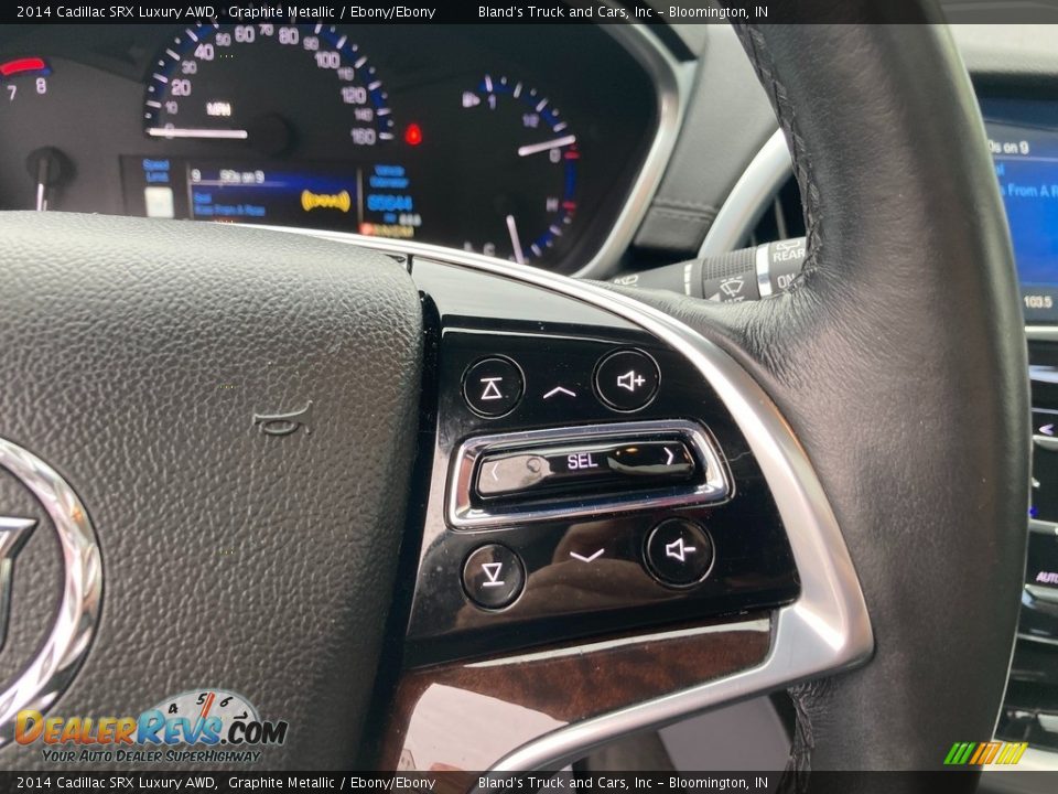 2014 Cadillac SRX Luxury AWD Graphite Metallic / Ebony/Ebony Photo #26
