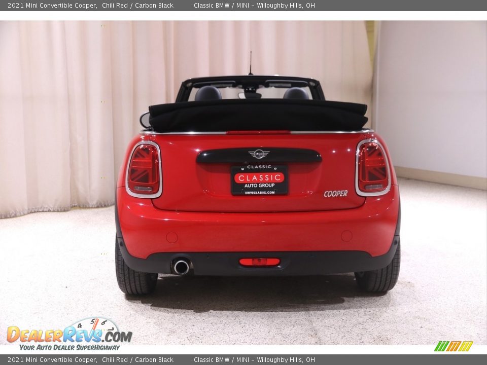 2021 Mini Convertible Cooper Chili Red / Carbon Black Photo #19