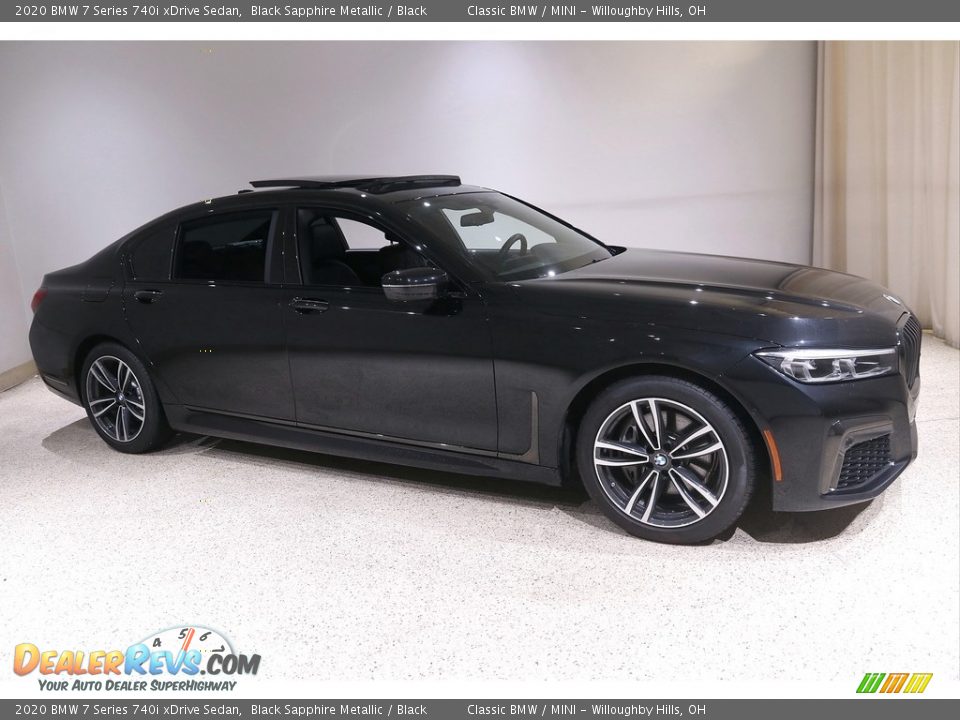 2020 BMW 7 Series 740i xDrive Sedan Black Sapphire Metallic / Black Photo #1